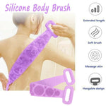 Load image into Gallery viewer, Bath Artifact Shower Shower Silicone Body Brush Bath Belt Exfoliating Body Brush Belt Wash