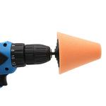 Load image into Gallery viewer, Burnishing Foam Sponge Polishing Pad Car Polisher Tyres Wheel Wheel Hub Tool Polishing Machine Cone-shape Wheel Hubs Disk