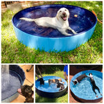 Load image into Gallery viewer, Foldable Dog Pool Pet Bath Summer Outdoor Portable Swimming Pools Indoor Wash Bathing Tub Collapsible Bathtub for Dogs Cats Kids