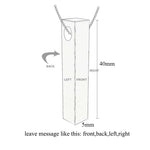 Load image into Gallery viewer, Four Sides Engraving Personalized Square Bar Custom Name Necklace Stainless Steel Pendant Necklace Women/Men Gift MNE180014