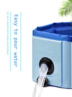 Load image into Gallery viewer, Foldable Dog Pool Pet Bath Summer Outdoor Portable Swimming Pools Indoor Wash Bathing Tub Collapsible Bathtub for Dogs Cats Kids