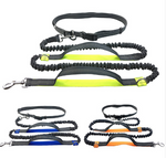 Load image into Gallery viewer, Pet Dog Running Leash Rope with2 handles DogJoging Walking Leash with Reflective Hands