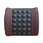 Load image into Gallery viewer, Car Lumbar Support Pillow 12V Electric Massage Auto Seat Back Relaxation Office Chair Waist Lumbar Support Cotton Cushion Pillow