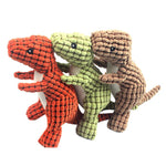 Load image into Gallery viewer, Pet Dinosaur Shape Plush Chew Molar Squeaky Toys for Dogs Puppy Toys to Clean the Teeth