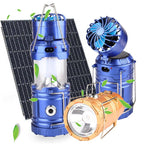 Load image into Gallery viewer, LED Solar Foldable Flashlight Portable LED Light Rechargeable Hand Lights Hiking Camping lanterna tatica Outdoor solar tent lamp