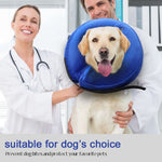 Load image into Gallery viewer, Dog Cat Protection Cover Wound Healing Cone Collar Inflatable Pet Medical Supplies Anti-bite PVC Comfortable Zipper E-Collar