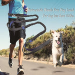 Load image into Gallery viewer, Pet Dog Running Leash Rope with2 handles DogJoging Walking Leash with Reflective Hands
