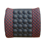 Load image into Gallery viewer, Car Lumbar Support Pillow 12V Electric Massage Auto Seat Back Relaxation Office Chair Waist Lumbar Support Cotton Cushion Pillow