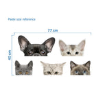Load image into Gallery viewer, Funny 3D Cat Dog Half a face Peeking car sticker Wall background Art decals decorations cute animal wall stickers for home decor