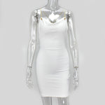 Load image into Gallery viewer, Garden Summer Dress Women Spaghetti Straps Backless Sexy Dress Black Party Club Wear Slim Fit Short Dresses