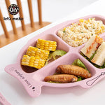 Load image into Gallery viewer, Devided Plate Bamboo