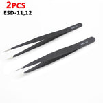 Load image into Gallery viewer, Anti-static ESD Stainless Steel Tweezers