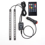 Load image into Gallery viewer, Car LED Foot Light Ambient Lamp With USB Wireless Remote