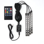 Load image into Gallery viewer, Car LED Foot Light Ambient Lamp With USB Wireless Remote