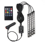 Load image into Gallery viewer, Car LED Foot Light Ambient Lamp With USB Wireless Remote