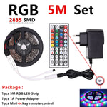 Load image into Gallery viewer, Red Green Blue LED Strip Light With 12V Remote Control Adapter, 5m/10m