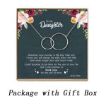 Load image into Gallery viewer, Necklace Infinity Double Circles Pendant For Daughter From Mom