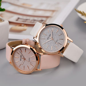 Casual Leather Band  Wristwatch