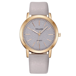 Casual Leather Band  Wristwatch