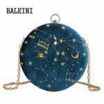 Load image into Gallery viewer, Shoulder Bag, Starry sky Circular