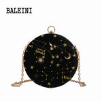 Load image into Gallery viewer, Shoulder Bag, Starry sky Circular