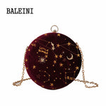 Load image into Gallery viewer, Shoulder Bag, Starry sky Circular