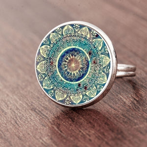 Mandala Art Earrings, Charms, Ring, Bracelet