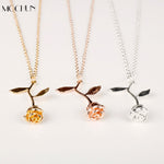 Load image into Gallery viewer, 3D Rose Necklace Charm