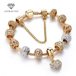 Load image into Gallery viewer, ATTRACTTO: Luxury Crystal Heart Charm Bracelet