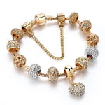 Load image into Gallery viewer, ATTRACTTO: Luxury Crystal Heart Charm Bracelet