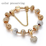 Load image into Gallery viewer, ATTRACTTO: Luxury Crystal Heart Charm Bracelet