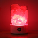 Load image into Gallery viewer, USB Real Himalayas Salt Crystal Rock Lamp Good for Health Small Mineral Negative Ionic Stone Lava Salt Night Light for Bedroom