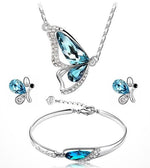Load image into Gallery viewer, Butterfly Set Necklace & Earring & Bracelet