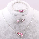 Load image into Gallery viewer, Butterfly Set Necklace & Earring & Bracelet