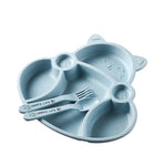 Load image into Gallery viewer, Cute Cat Baby Dinnerware Plate Feeding Food Plate Kid Cartoon Bowl Natural Bamboo fiber Fiber Dinner Plate Baby Tableware Stuff