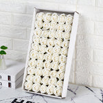 Load image into Gallery viewer, 50Pcs Floral Scented Bath Soap Rose Flower Petals Plant Essential Oil Rose Soap Set Bath Soap Shaped Petals Wedding Party Gifts