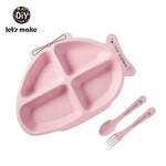 Load image into Gallery viewer, Devided Plate Bamboo