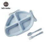 Load image into Gallery viewer, Devided Plate Bamboo