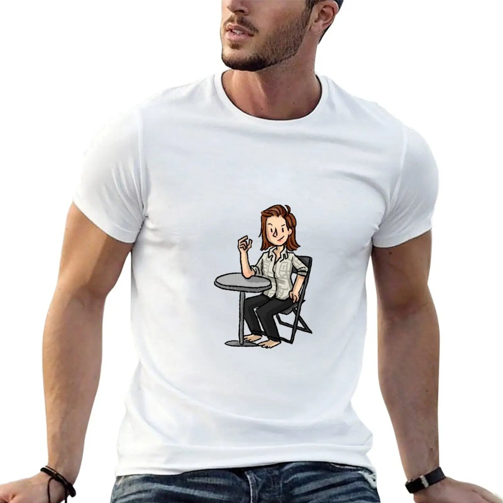 lou armwrestling T-Shirt vintage anime shirt quick drying customs t shirt men 100℅ cotton