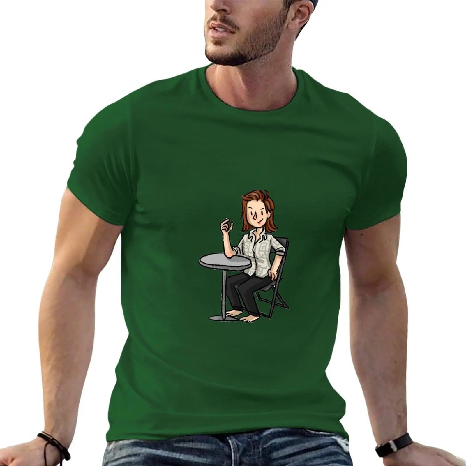 lou armwrestling T-Shirt vintage anime shirt quick drying customs t shirt men 100℅ cotton