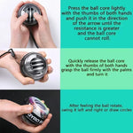 Load image into Gallery viewer, Gyro Ball With Balls Bag Powerball Coloured Lights Power Ball Gym Exercise Sport Workout Equipment Armwrestling Forearm Training
