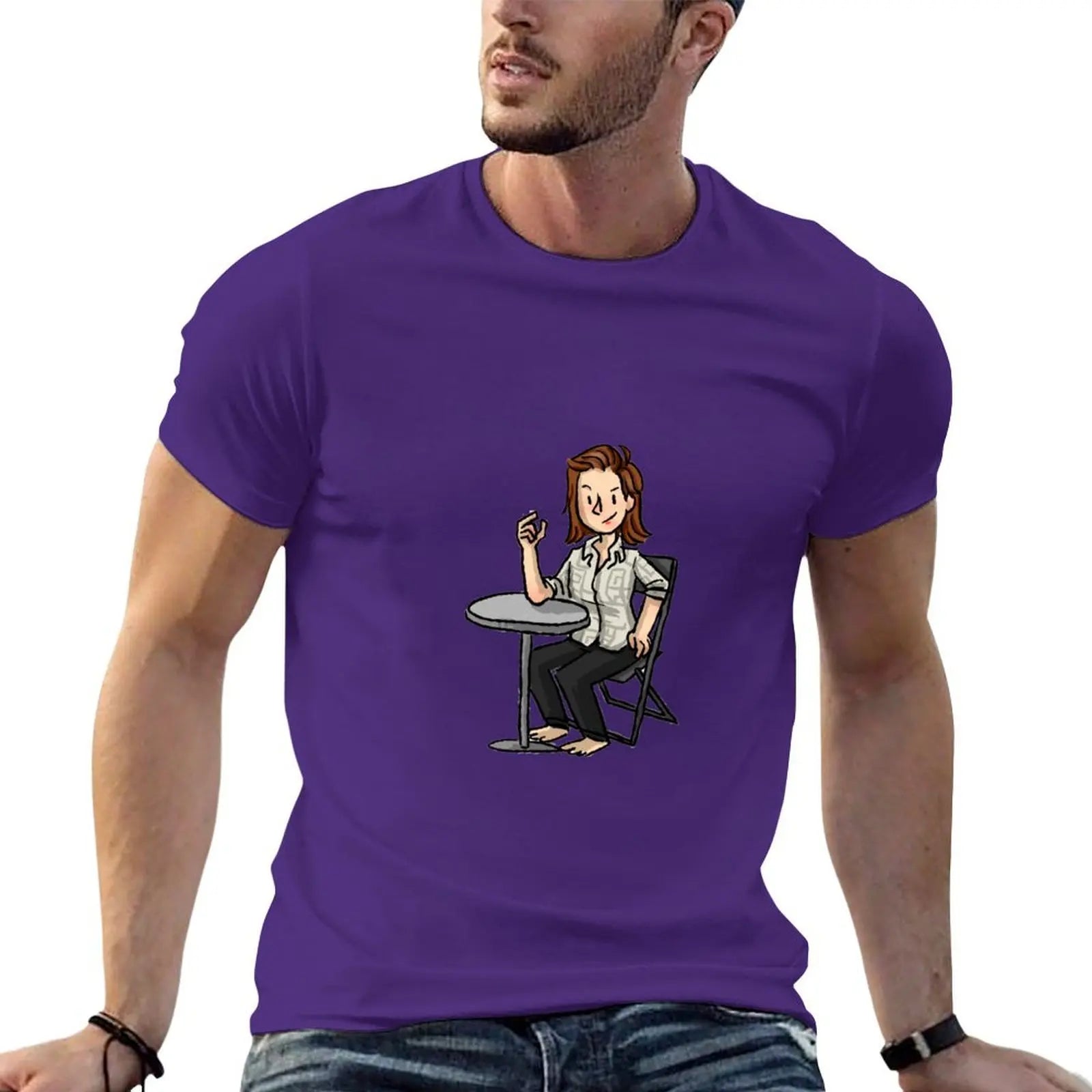 lou armwrestling T-Shirt vintage anime shirt quick drying customs t shirt men 100℅ cotton