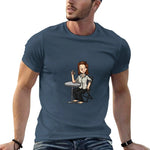 Load image into Gallery viewer, lou armwrestling T-Shirt vintage anime shirt quick drying customs t shirt men 100℅ cotton
