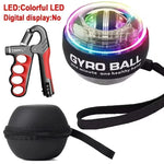 Load image into Gallery viewer, Gyro Ball With Balls Bag Powerball Coloured Lights Power Ball Gym Exercise Sport Workout Equipment Armwrestling Forearm Training
