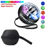 Load image into Gallery viewer, Gyro Ball With Balls Bag Powerball Coloured Lights Power Ball Gym Exercise Sport Workout Equipment Armwrestling Forearm Training
