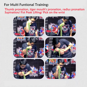 Thumb Pronation Hand Grip Belt Brace Wrist Cotton Strap Arm Wrestling Strength Training Gripper Fitness Equipment Multifunction