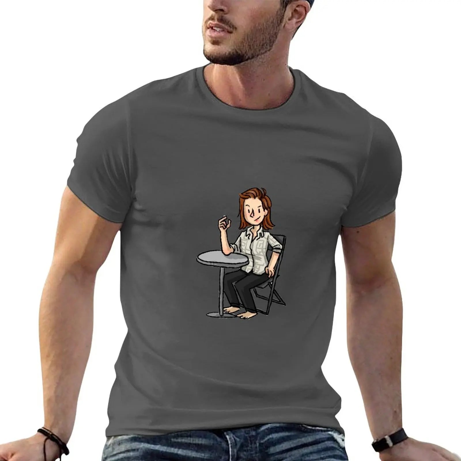 lou armwrestling T-Shirt vintage anime shirt quick drying customs t shirt men 100℅ cotton