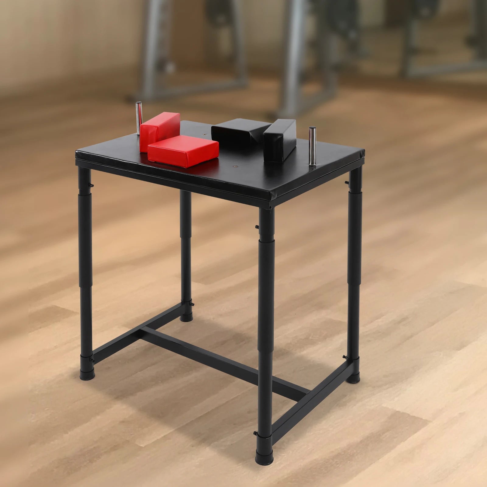 Black Red Professional Arm Wrestling Table Floorstanding Wrestling Battle Table Standard Wrist Strength Table Gyms Sports Arenas