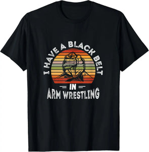 Black Belt Arm Wrestler Armwrestling Sport Arm Wrestling T-Shirt