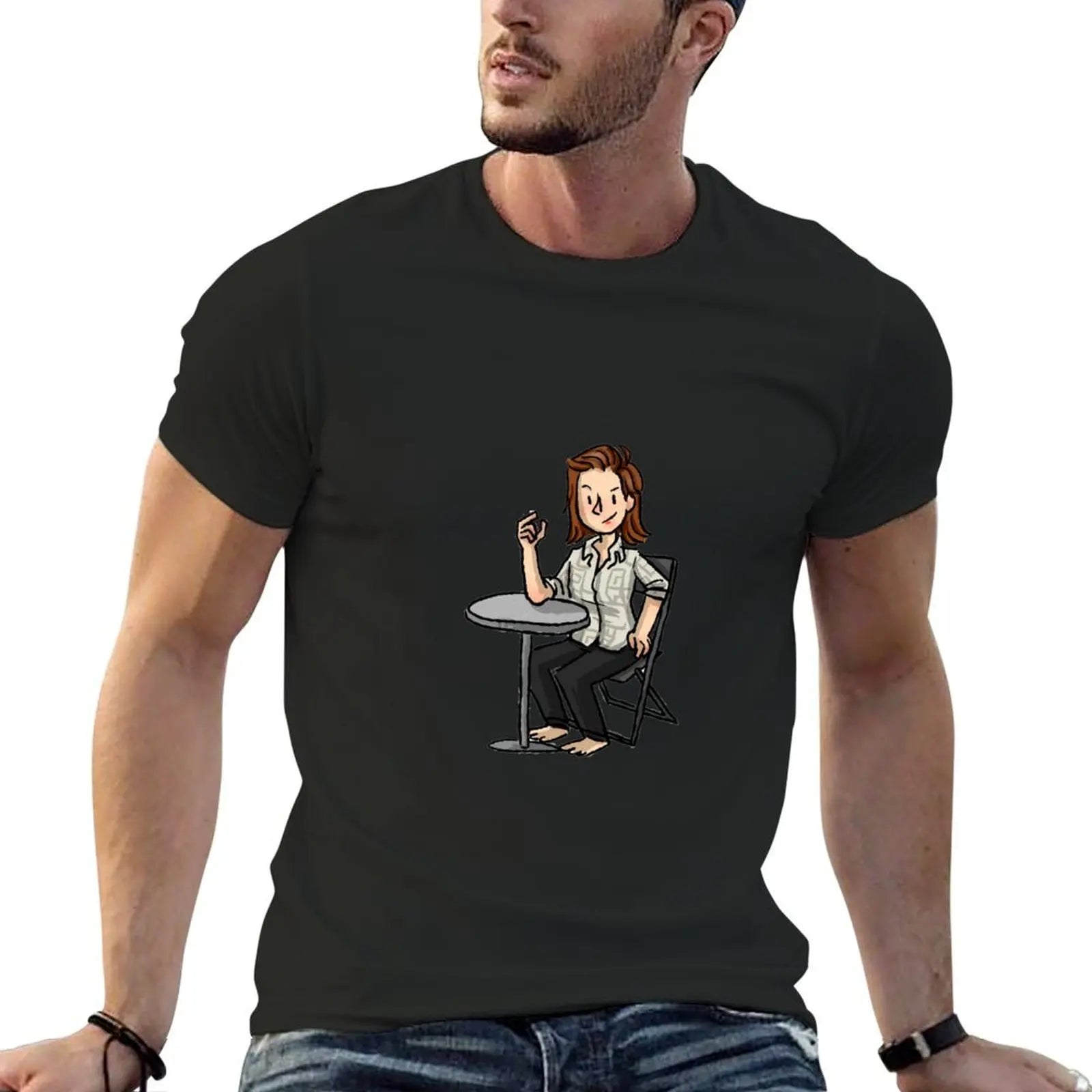 lou armwrestling T-Shirt vintage anime shirt quick drying customs t shirt men 100℅ cotton